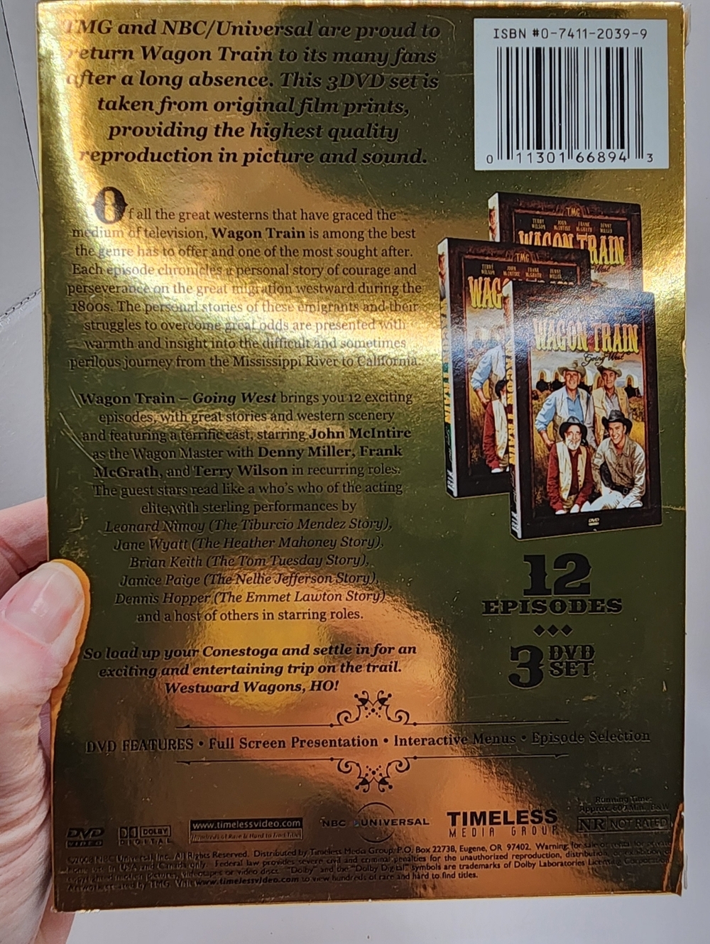 Wagon Train: Going West (DVD, 2008, 3-Disc Set) - Picture 3 of 3